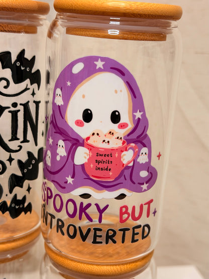 Spooky Season Glass Cups 👻 | Last Chance | 💜 ONLY 2 LEFT 🦇