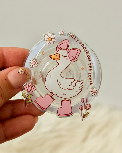 Silly Goose Pretty Pop | Kindle E-Reader Grip | MagSafe Grip | Kindle | Tablet | Phone