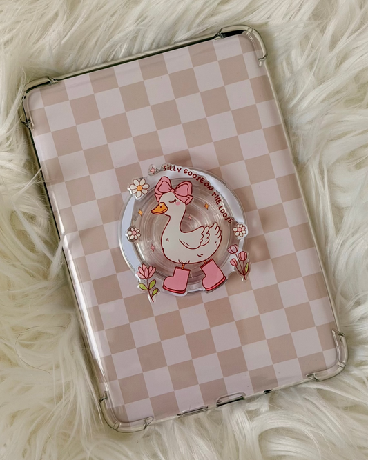 Silly Goose Pretty Pop | Kindle E-Reader Grip | MagSafe Grip | Kindle | Tablet | Phone
