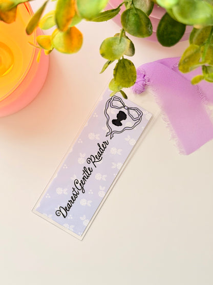 Dearest Gentle Reader (Purple) Acrylic Bookmark
