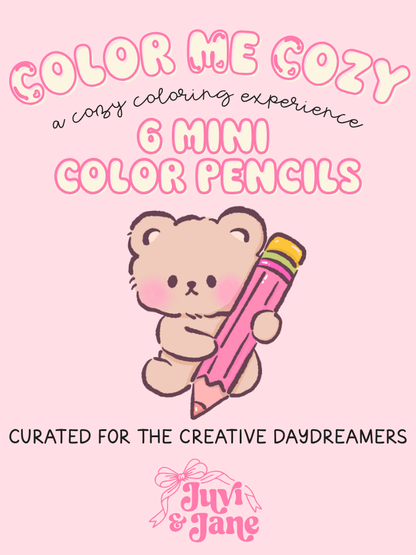 Color Me Cozy 6 Mini Color Pencils