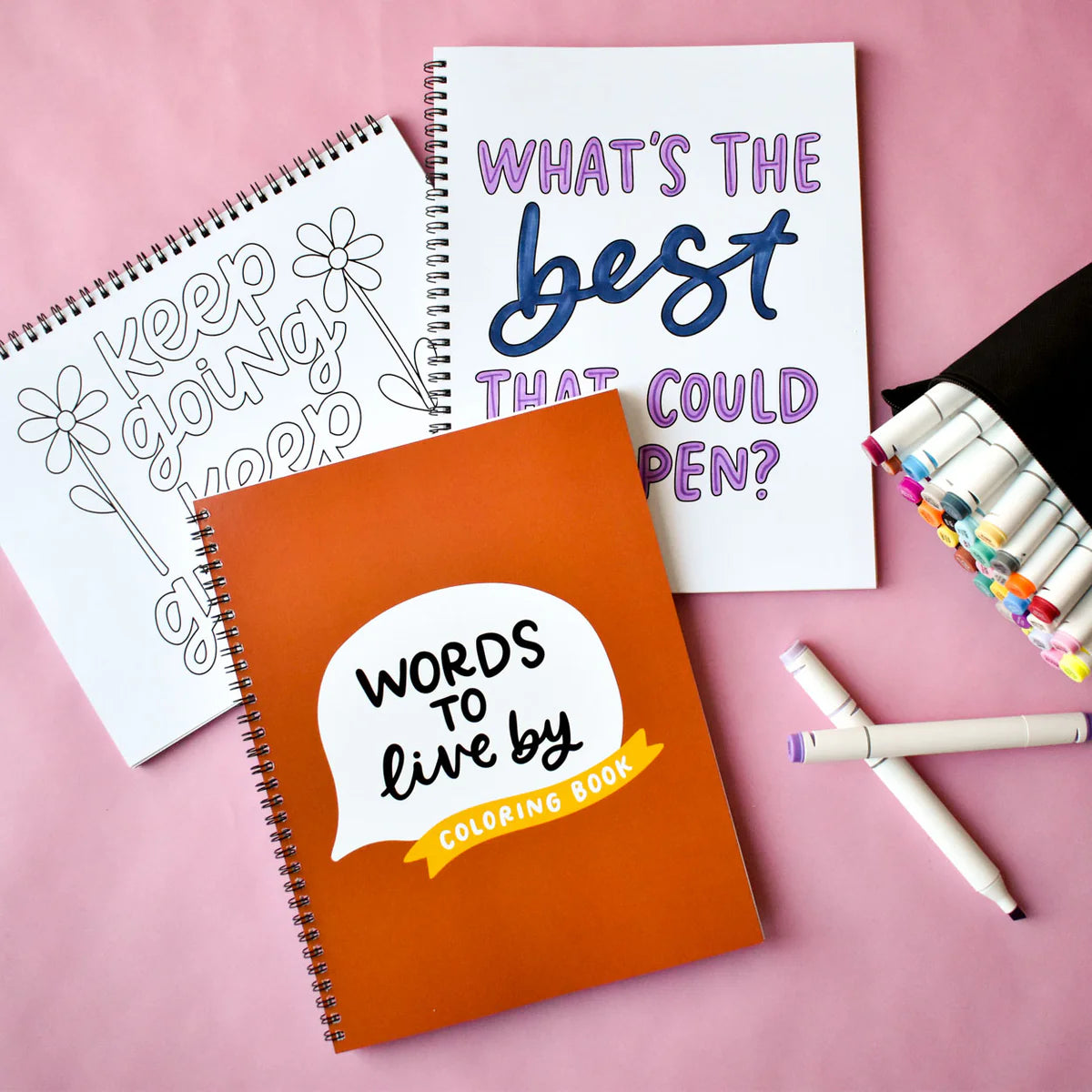 Words to Live By Coloring Book
