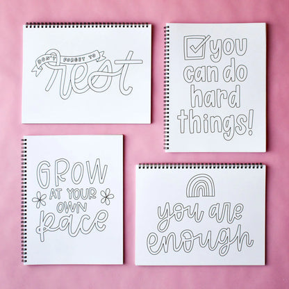 Words to Live By Coloring Book