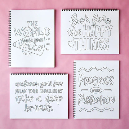Words to Live By Coloring Book