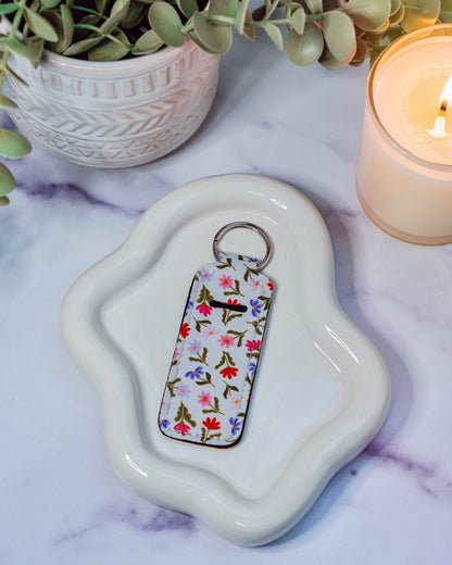 Floral Lippie Keychain | Lip Balm Holder Keychain | Cute Purse Accessory