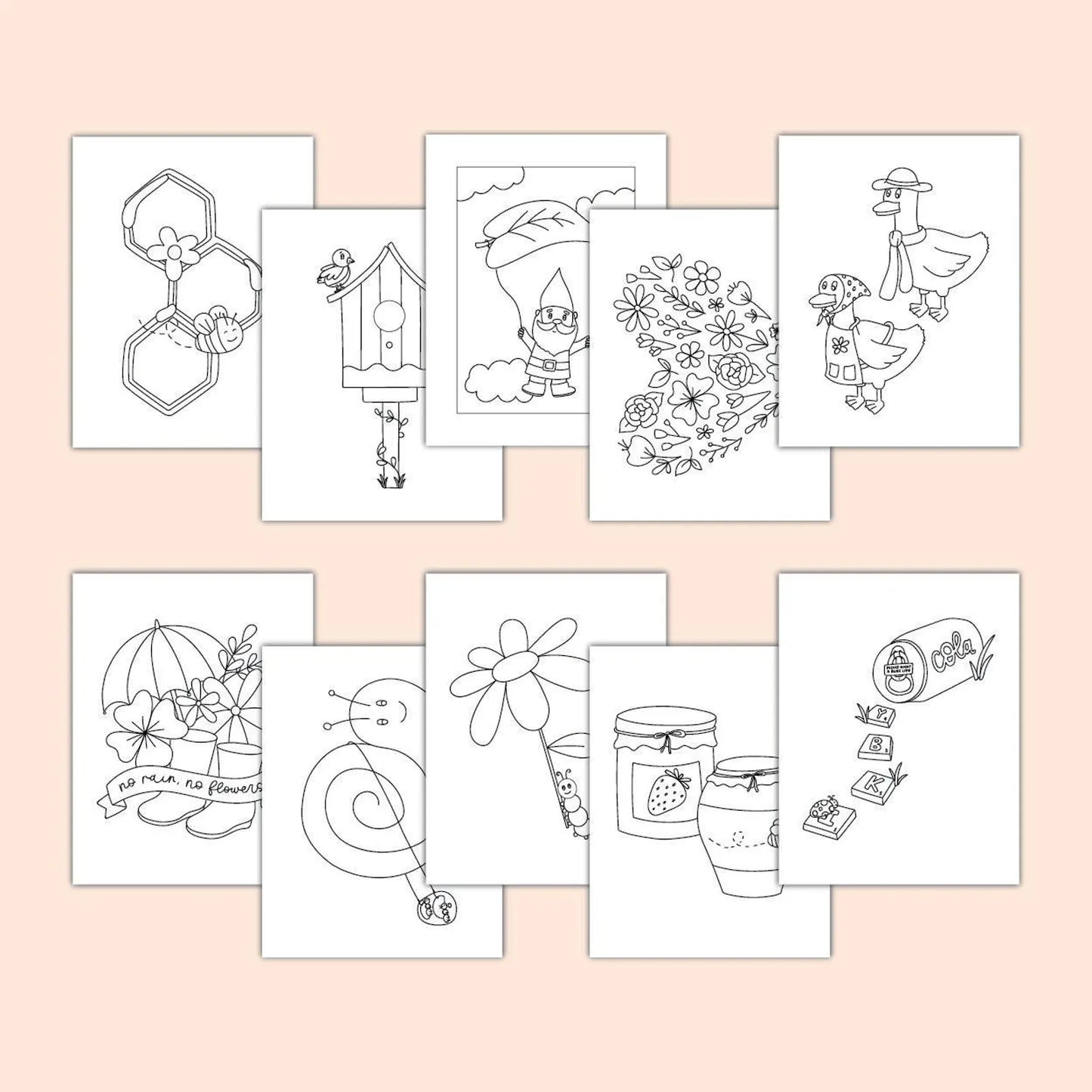 In the Garden Coloring Book