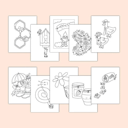 In the Garden Coloring Book