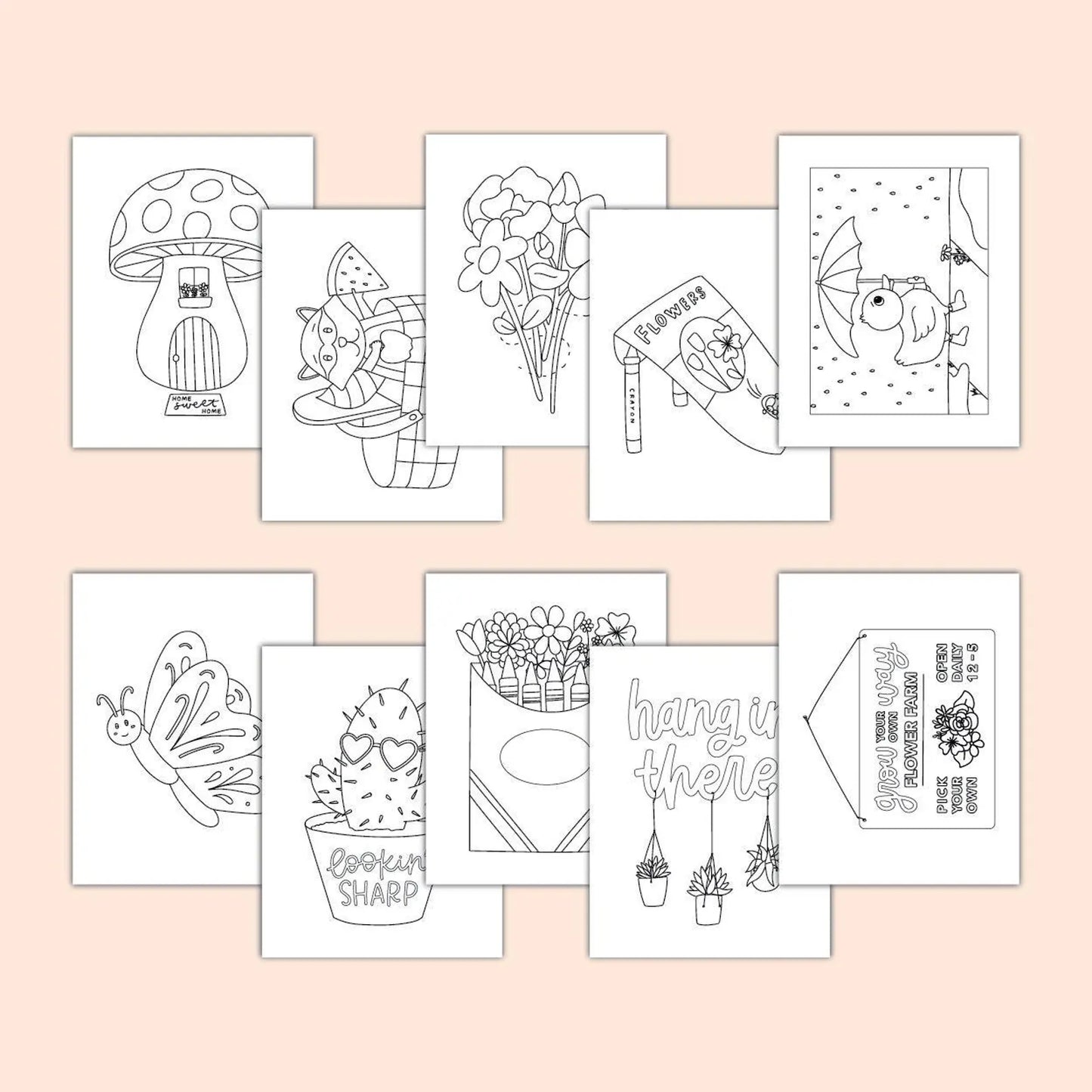 In the Garden Coloring Book