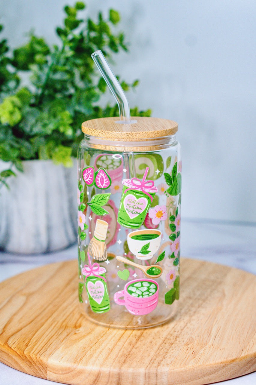 Matcha Lover Iced Matcha Glass
