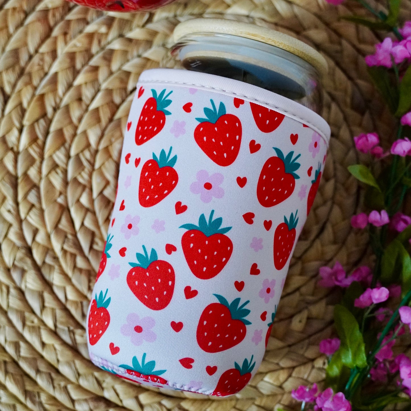 Strawberry Sweetheart Medium Cup Sleeve